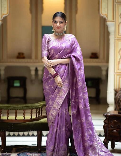 Amrah Soft Silk 5072 Lichi Silk Saree - Amrah Wholesale
