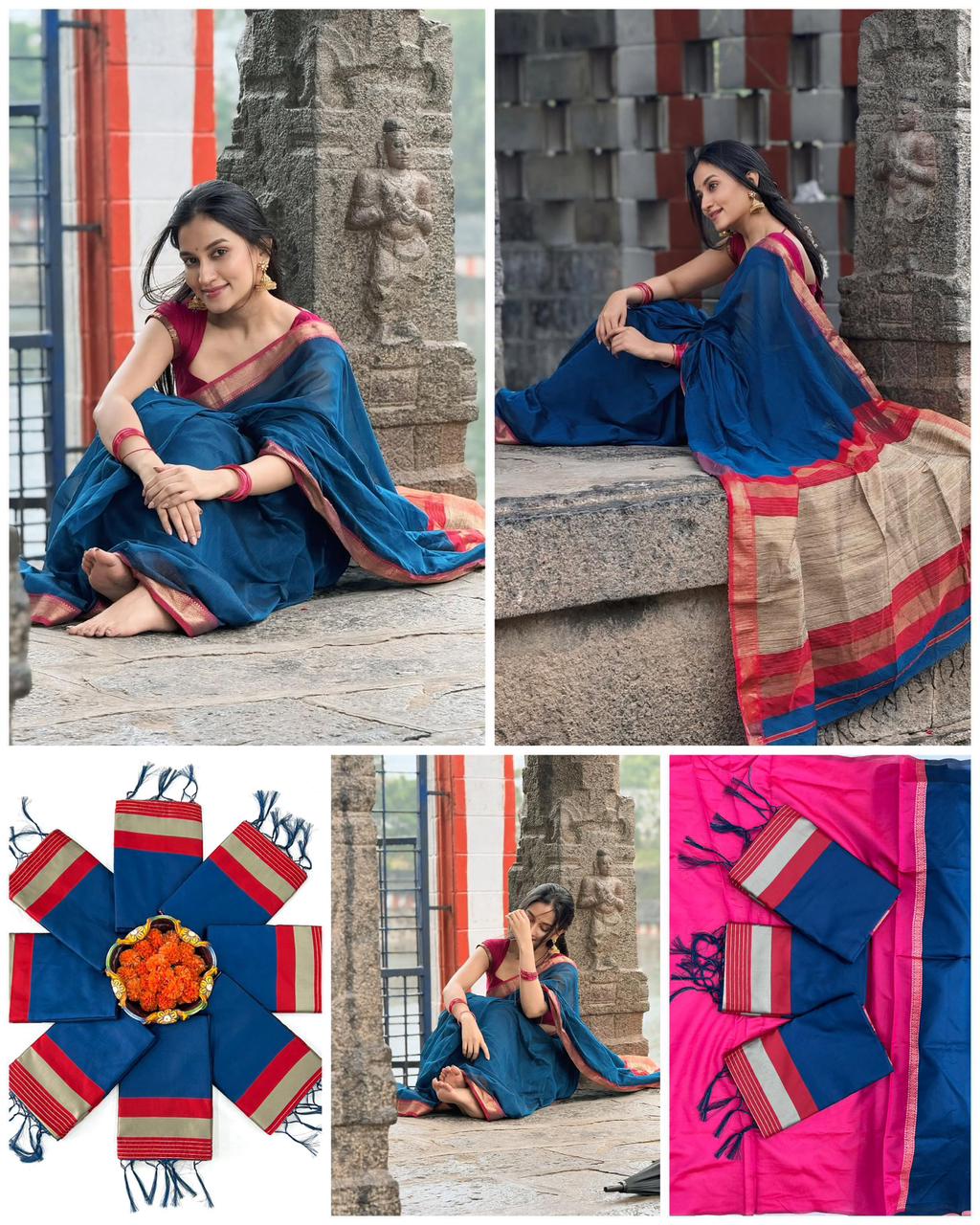 Amrah Soft Silk 6035 Saree Wholesale Catalogue