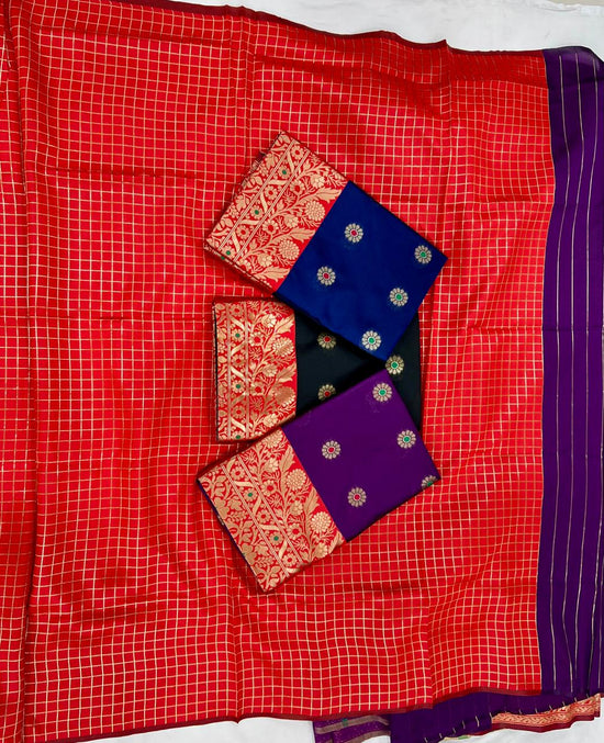 Amrah Soft Silk 7006 Lichi Silk Jacquard Work Saree - Amrah Wholesale