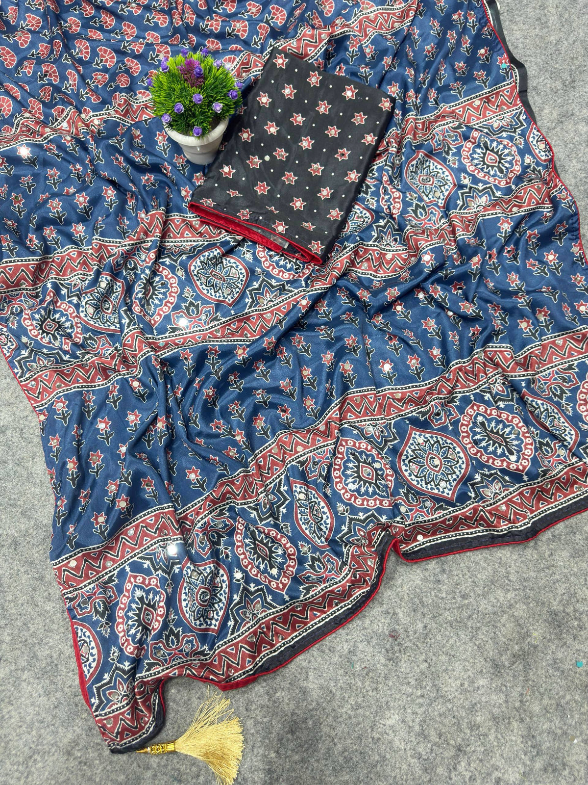 Amrah St D No 111 Chinon Silk Saree Collection