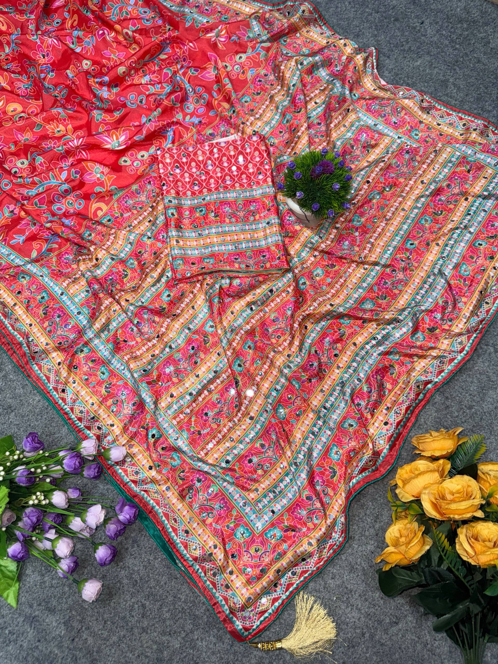 Amrah Wholesale St D No 129 Chinon Silk Saree