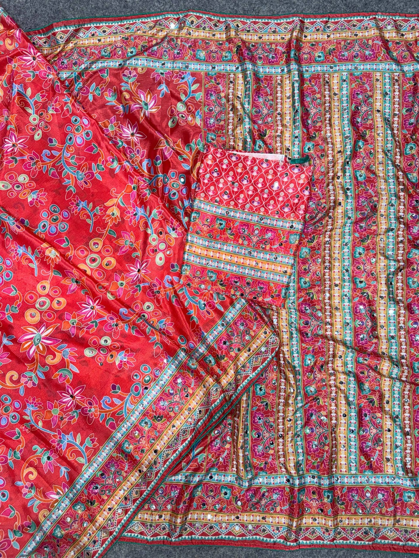 Amrah Wholesale St D No 129 Chinon Silk Saree