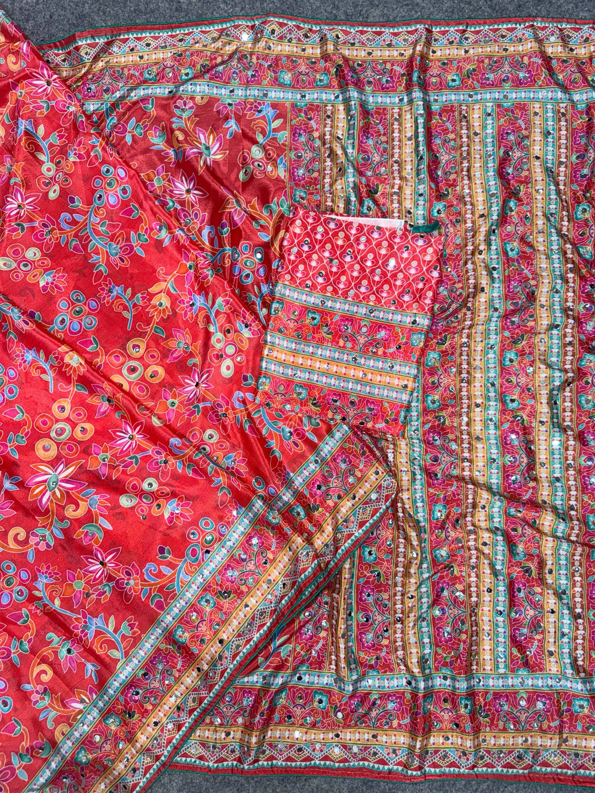 Amrah Wholesale St D No 129 Chinon Silk Saree