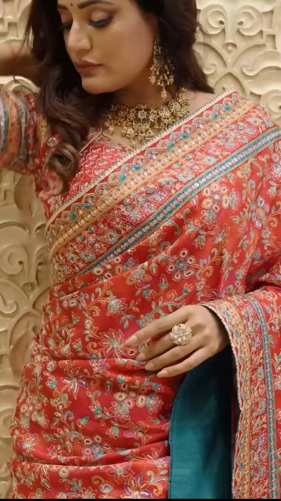 Amrah Wholesale St D No 129 Chinon Silk Saree