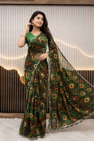 Amrah St D No 155 A Faux Georgette Saree