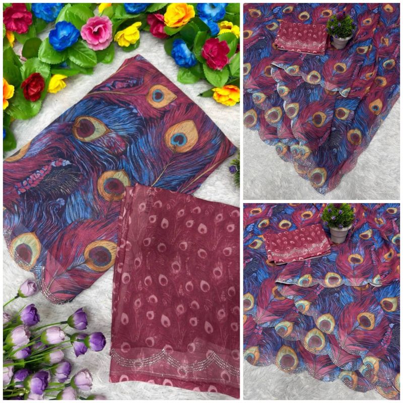 Amrah St D No 155 A Faux Georgette Saree