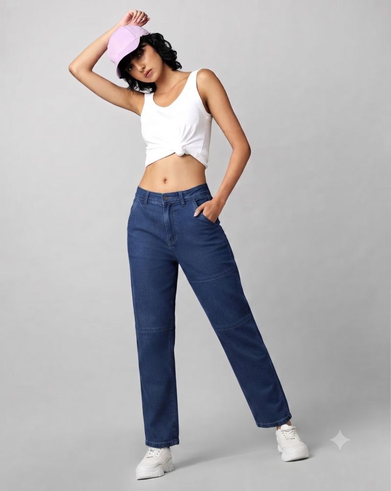 Amrah Wholesale Swara Laddies Bottom Vol 8 Loose Denim Pant