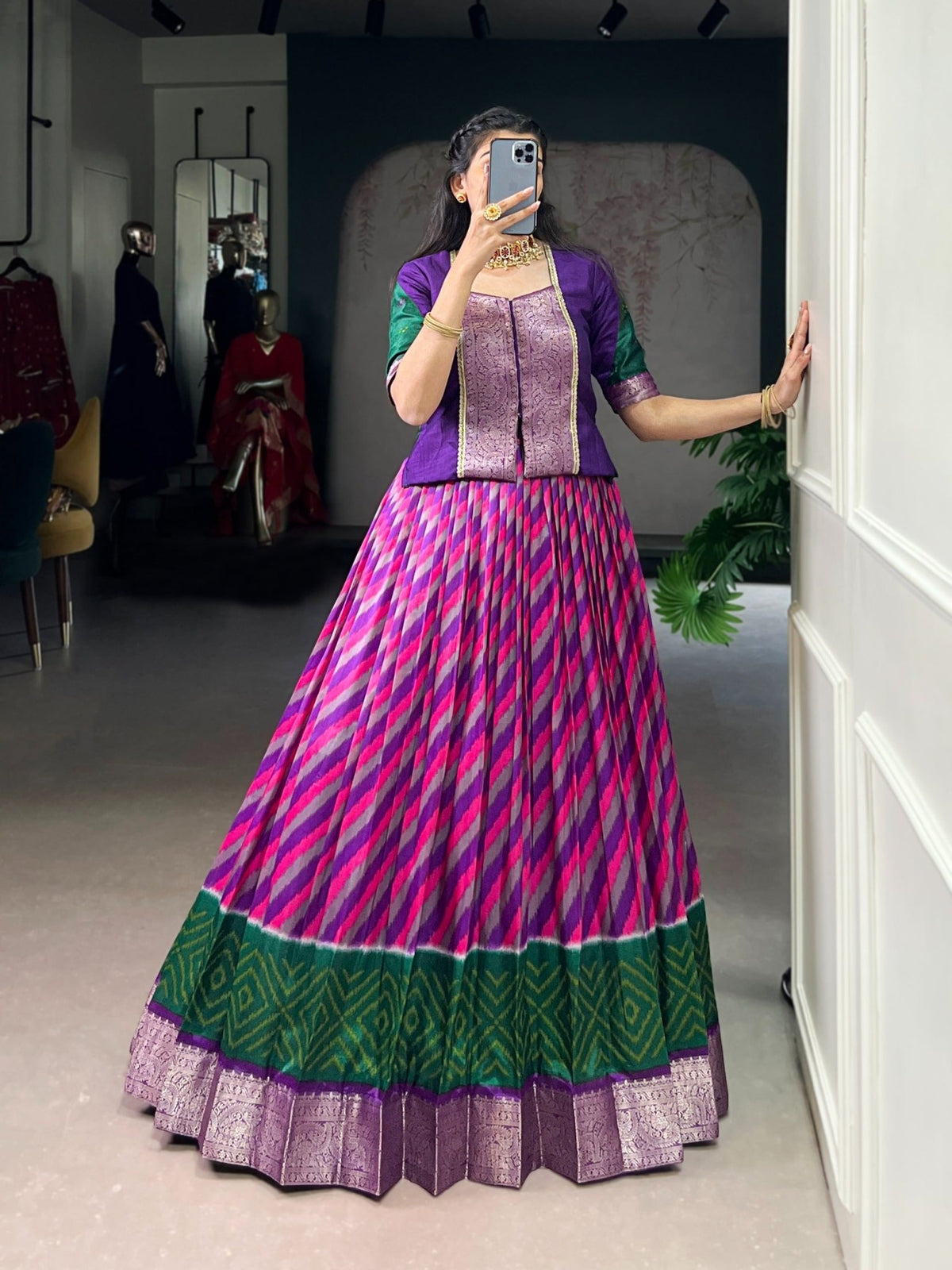 Amrah Taraa L 1107 Tasar Silk Lehenga Wholesale Catalogue - Amrah Wholesale