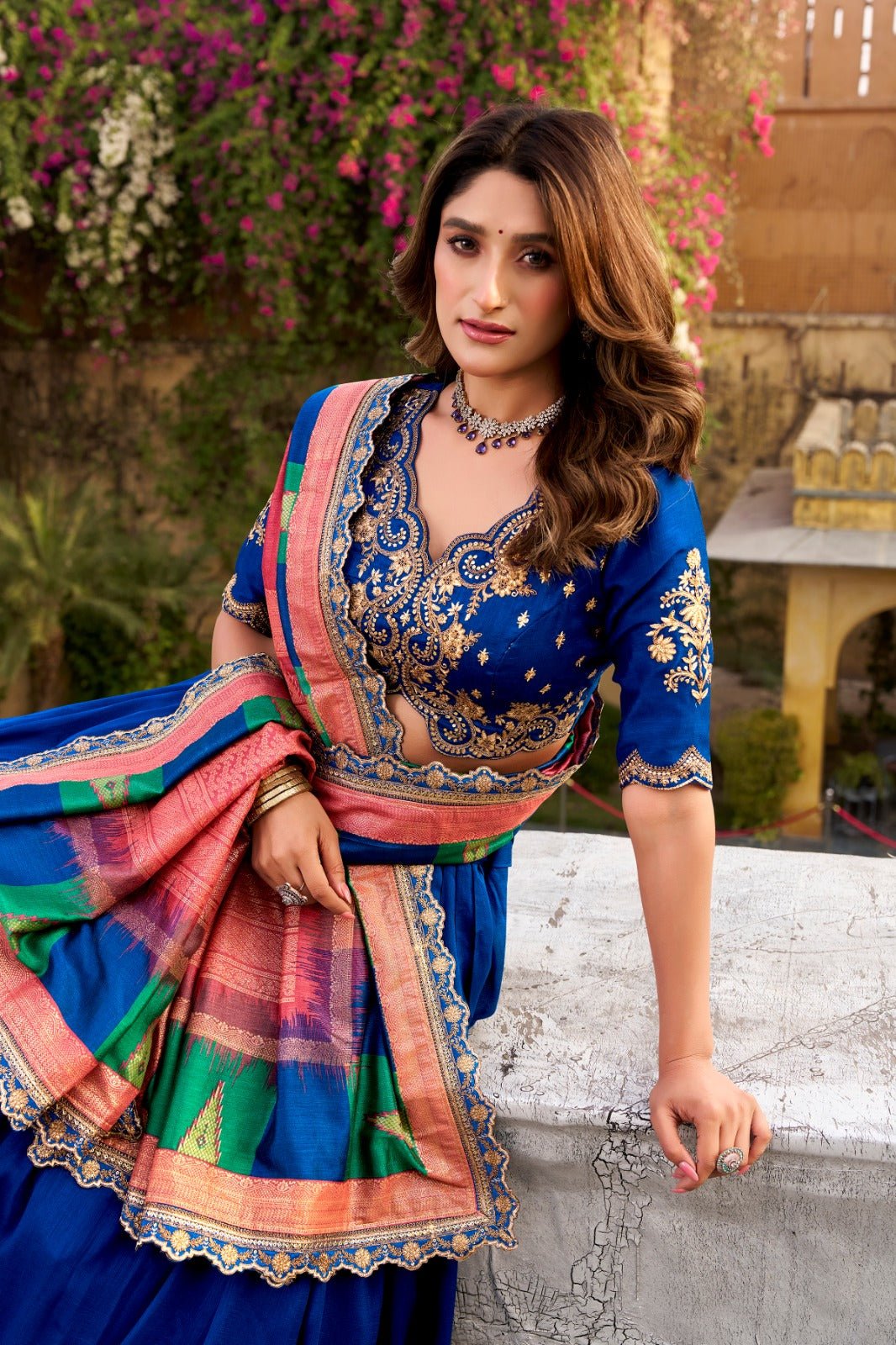 Amrah Taraa L 1202 Vichitra Silk Lehenga Wholesale - Amrah Wholesale