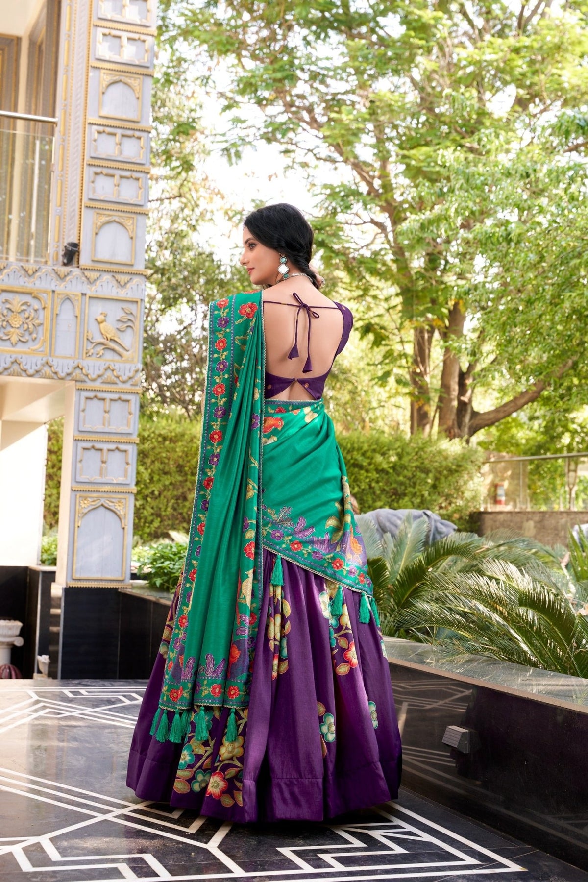 Taraa L 1239 Tasar Silk Foil Printed Lehenga Collection - Amrah Wholesale