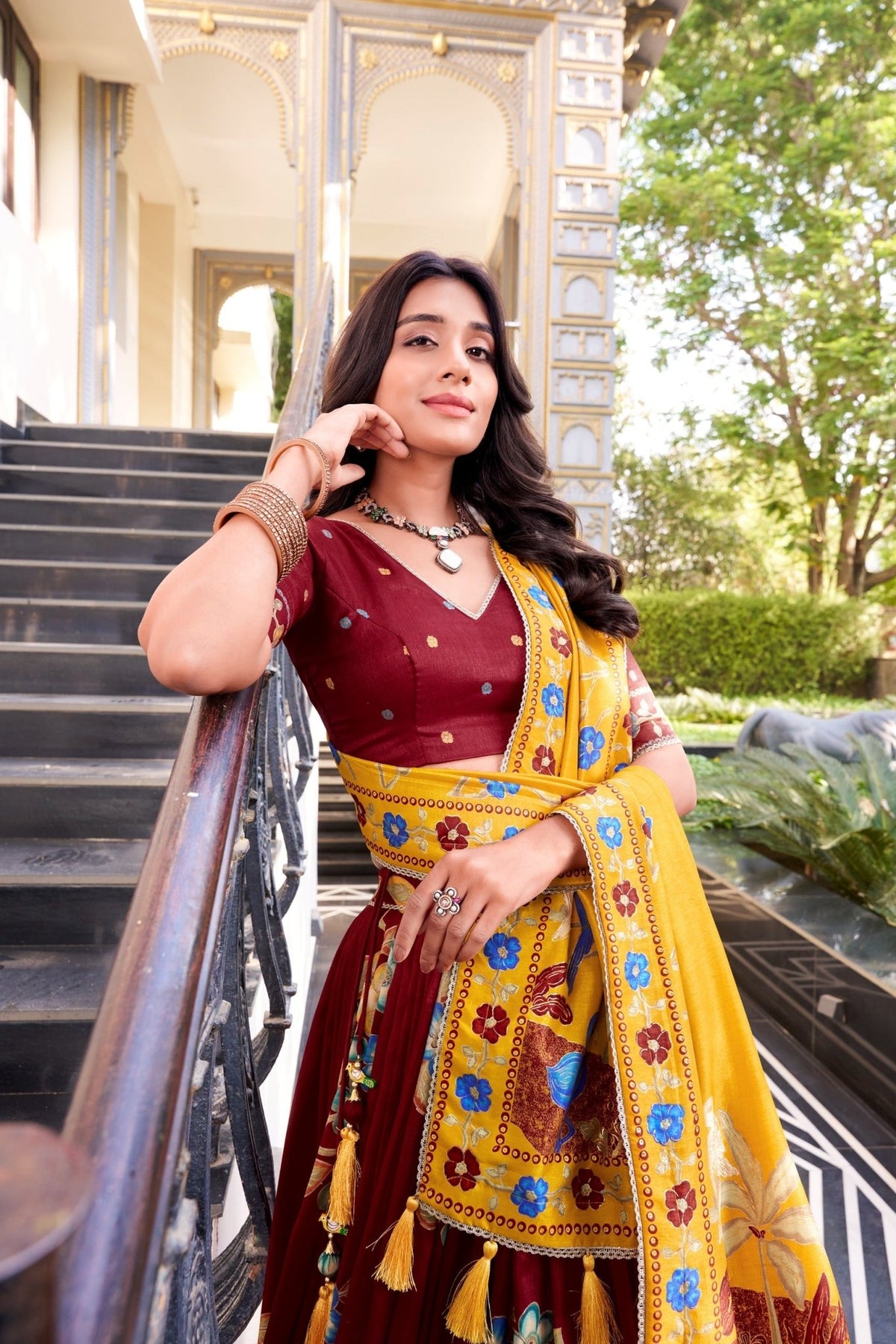 Taraa L 1239 Tasar Silk Foil Printed Lehenga Collection - Amrah Wholesale