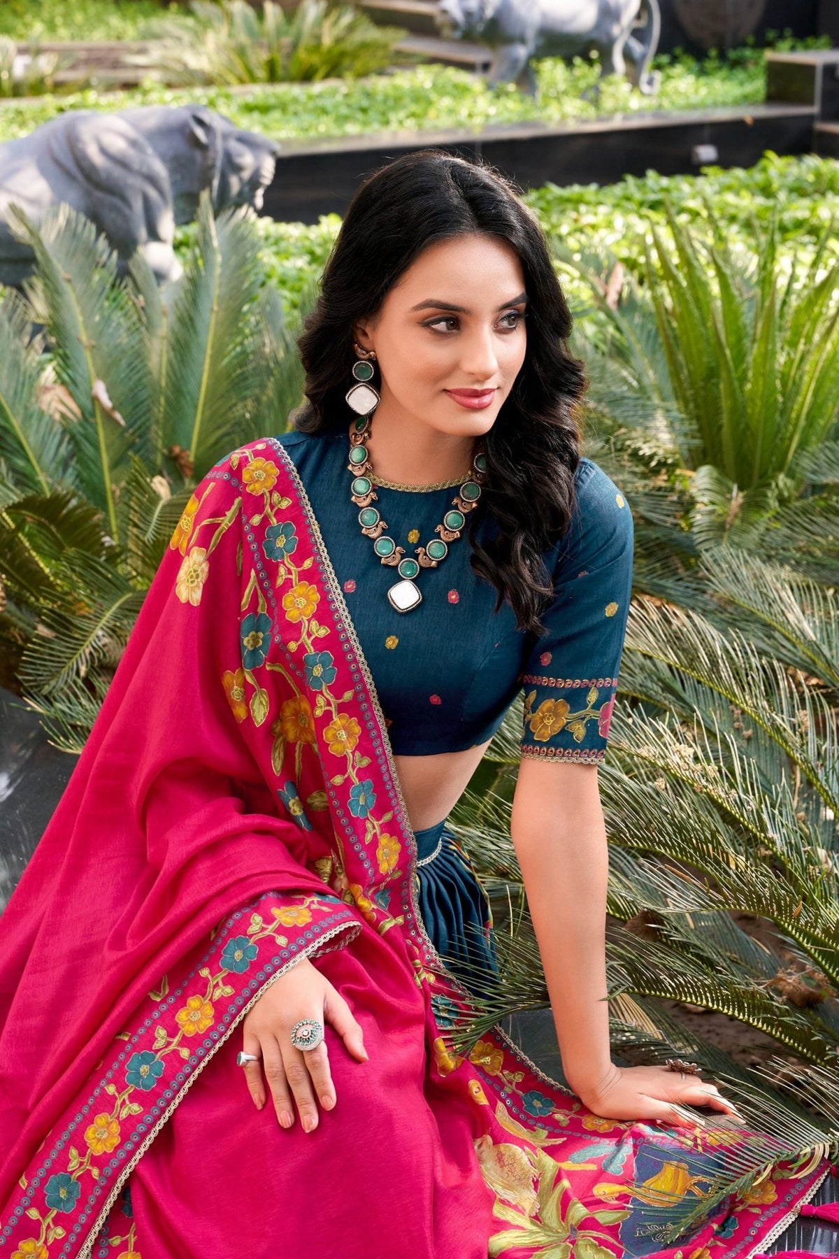 Taraa L 1239 Tasar Silk Foil Printed Lehenga Collection - Amrah Wholesale