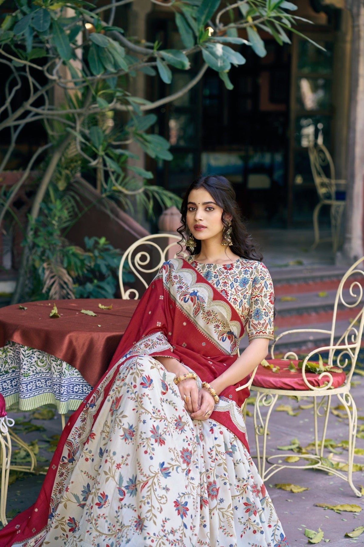 Amrah Taraa L 1256 Tasar Silk Lehenga Choli - Amrah Wholesale
