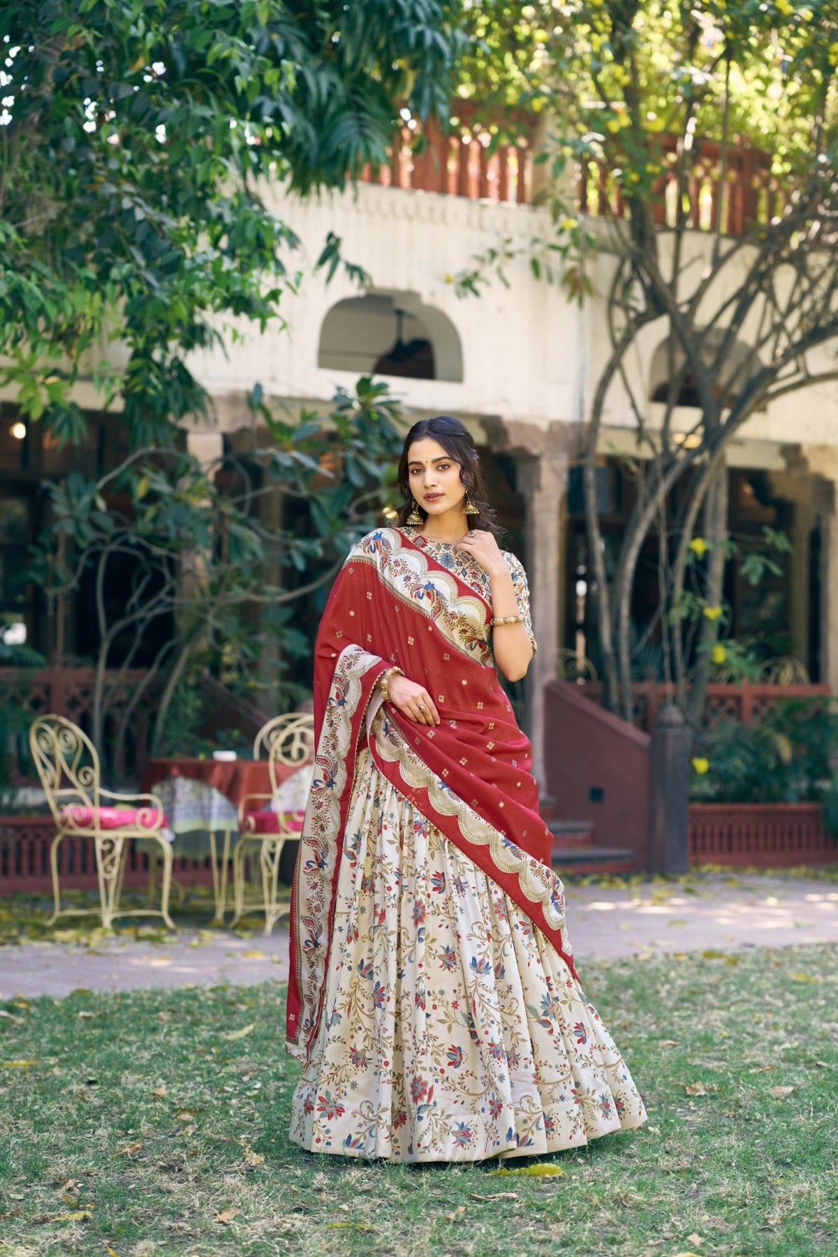 Amrah Taraa L 1256 Tasar Silk Lehenga Choli - Amrah Wholesale
