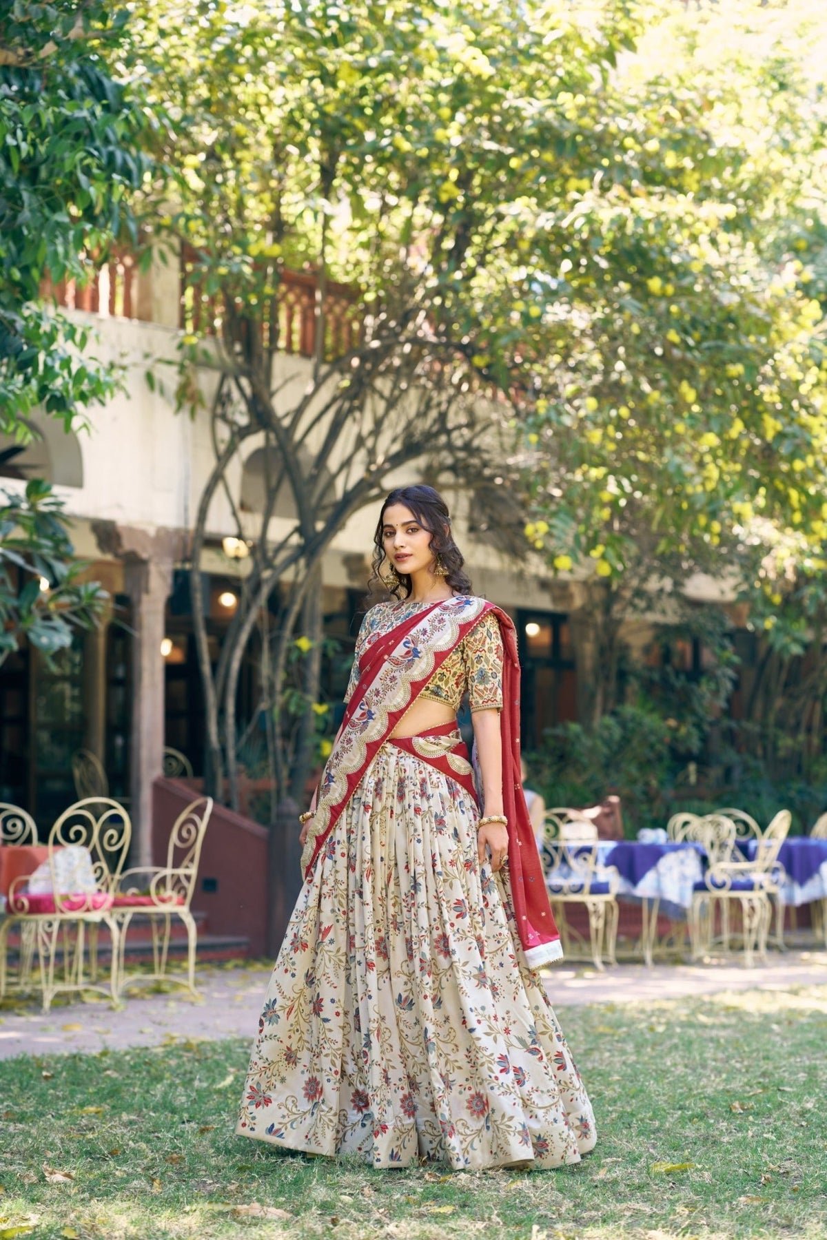Amrah Taraa L 1256 Tasar Silk Lehenga Choli - Amrah Wholesale