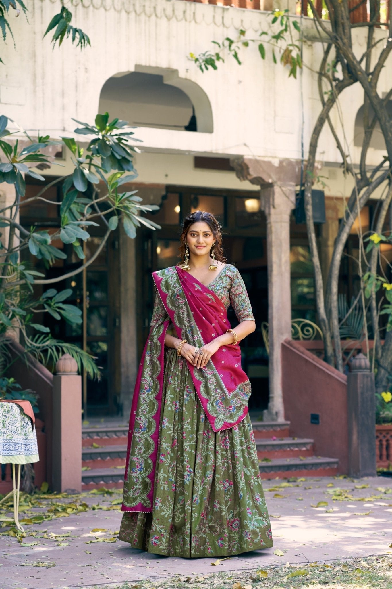 Amrah Taraa L 1256 Tasar Silk Lehenga Choli - Amrah Wholesale