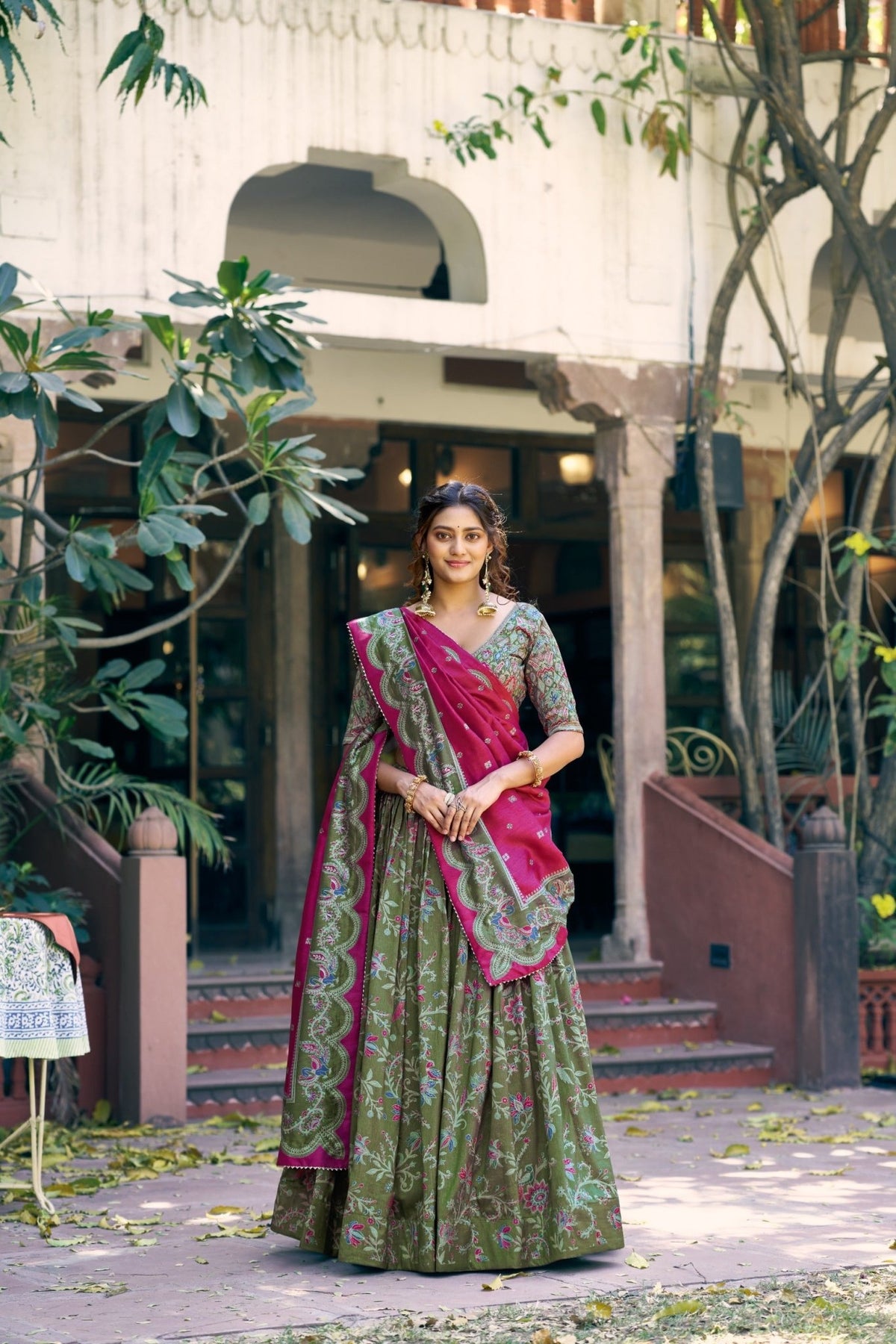 Amrah Taraa L 1256 Tasar Silk Lehenga Choli - Amrah Wholesale