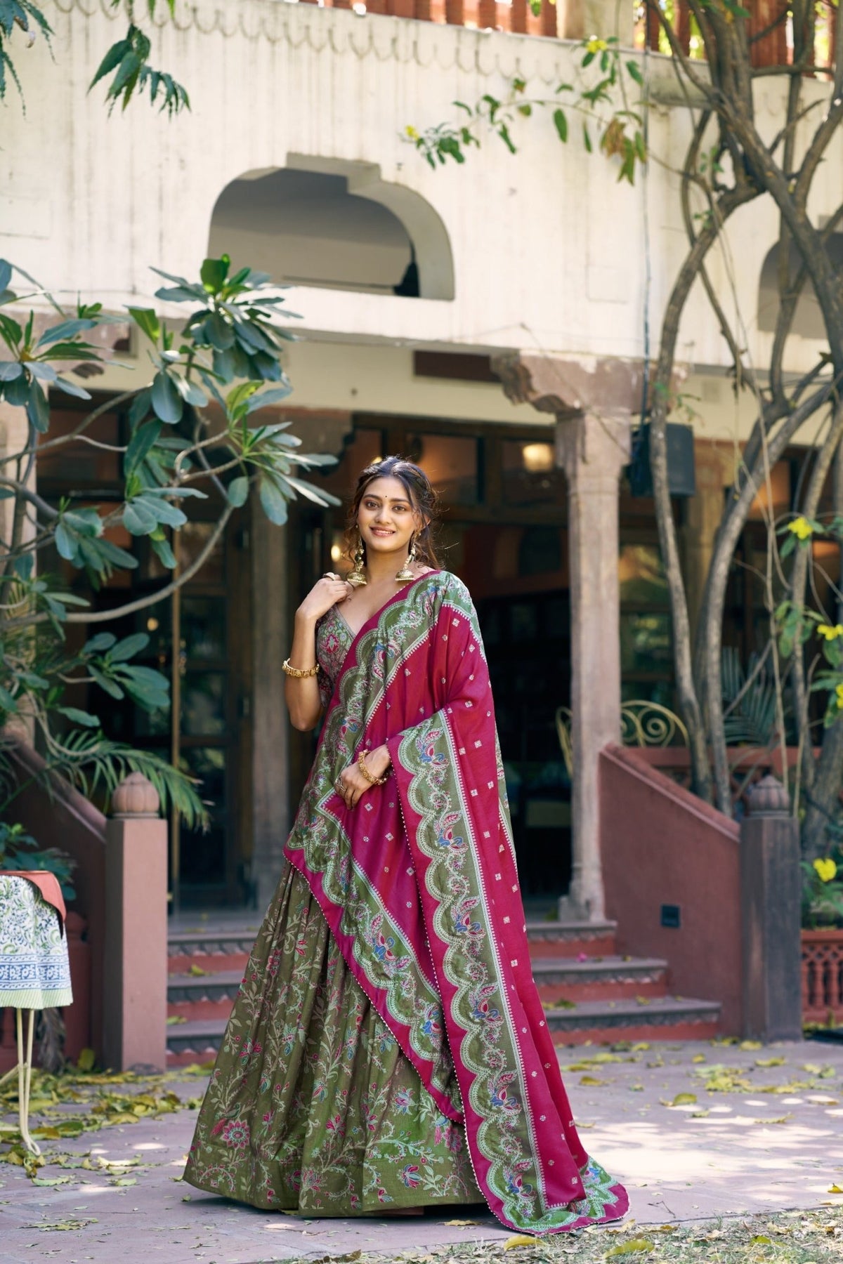 Amrah Taraa L 1256 Tasar Silk Lehenga Choli - Amrah Wholesale