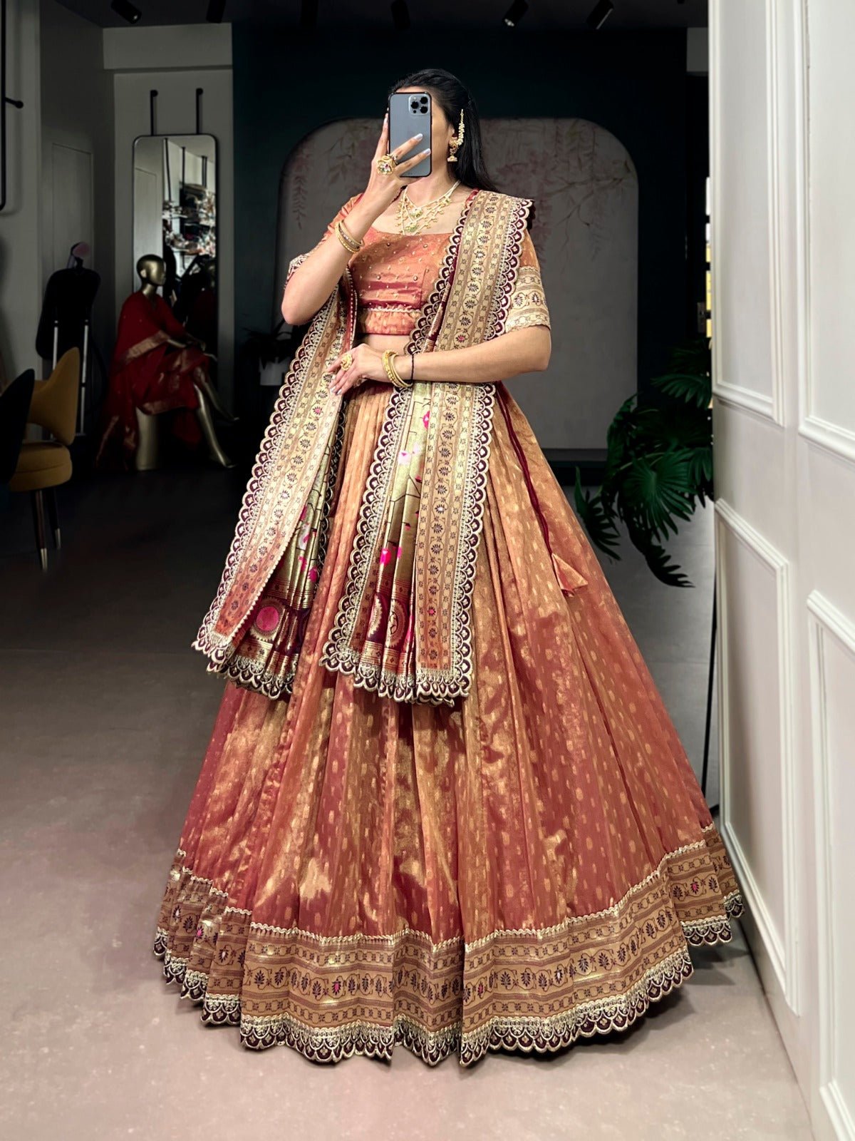 Amrah Taraa L 2032 Shimmer Organza Lehenga Wholesale - Amrah Wholesale