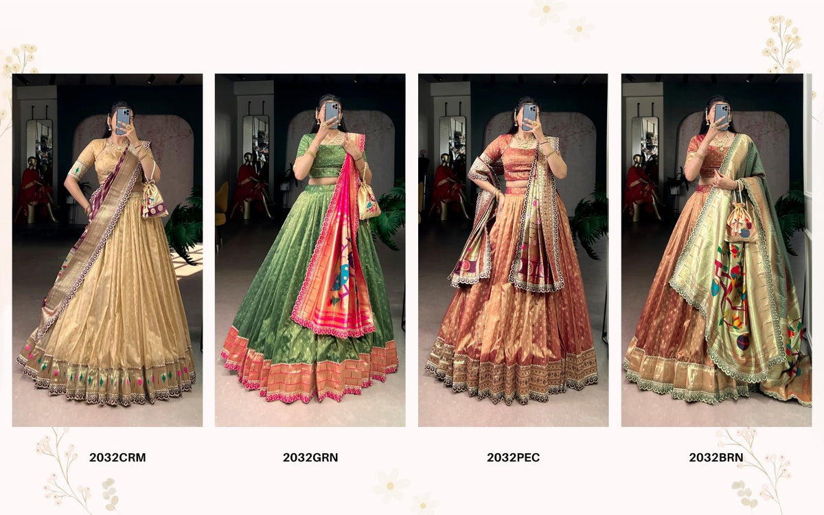 Amrah Taraa L 2032 Shimmer Organza Lehenga Wholesale - Amrah Wholesale