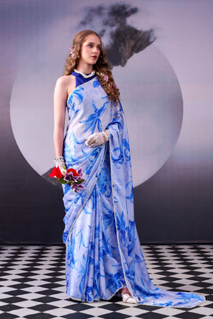 Amrah Taraa L 7005 Satin Silk Saree Collection - Amrah Wholesale