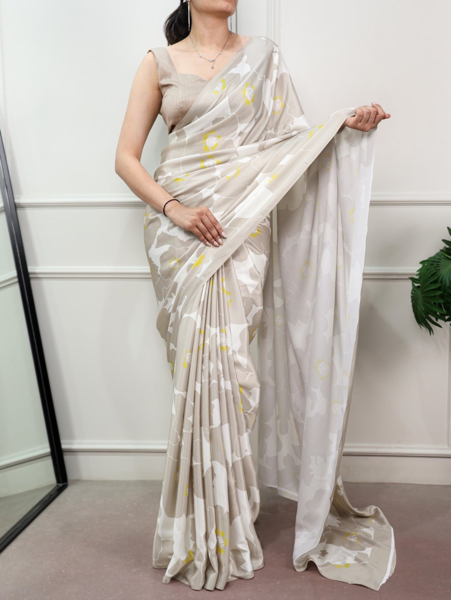 Amrah Taraa L 7013 Satin Silk Printed Saree - Amrah Wholesale