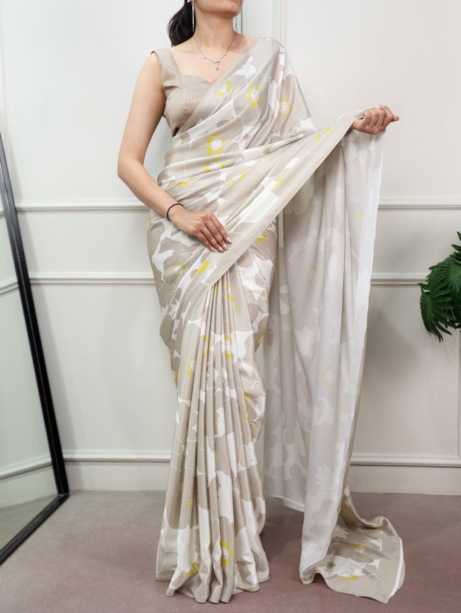 Amrah Taraa L 7013 Satin Silk Printed Saree - Amrah Wholesale