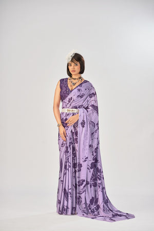 Taraa L 7016 Satin Silk Printed Saree Collection