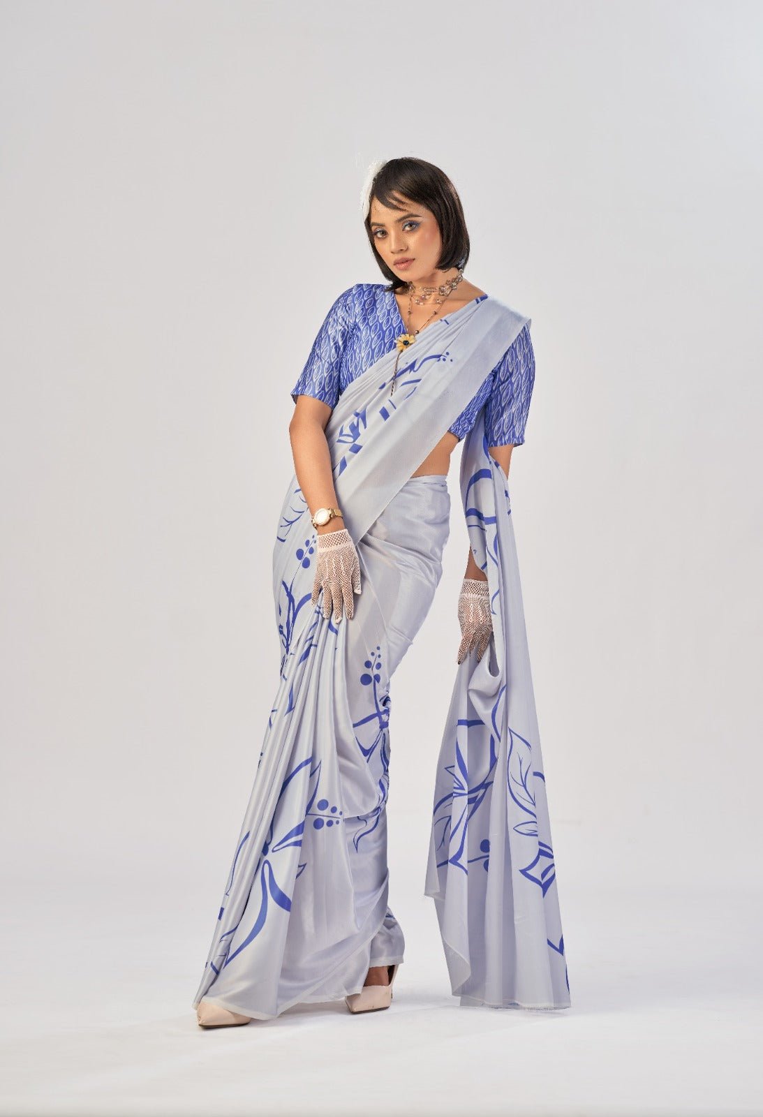 Taraa L 7016 Satin Silk Printed Saree Collection - Amrah Wholesale