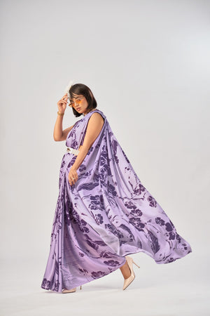 Taraa L 7016 Satin Silk Printed Saree Collection