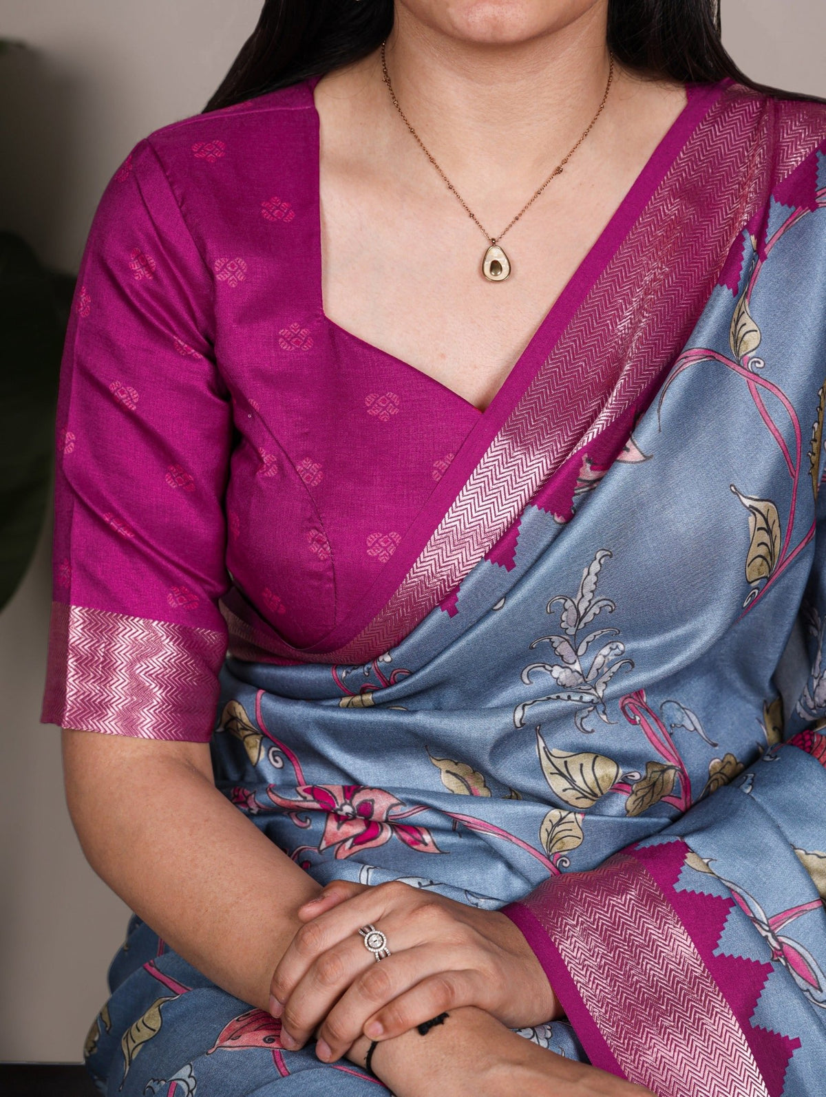 Amrah Taraa L 7021 Tasar Silk Printed Saree - Amrah Wholesale