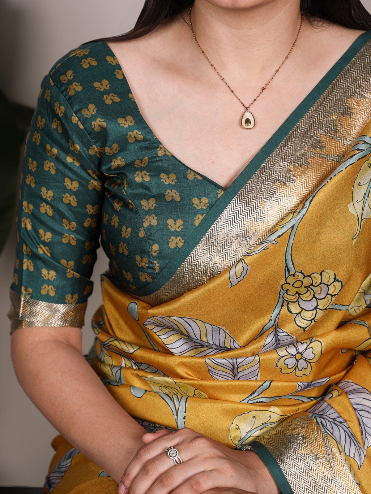 Amrah Taraa L 7021 Tasar Silk Printed Saree - Amrah Wholesale