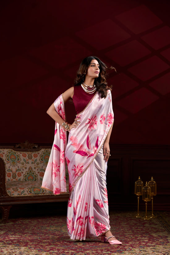 Amrah Wholesale Taraa L 7028 Satin Silk Saree