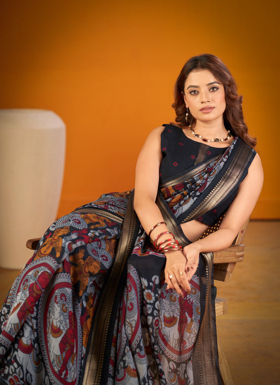 Amrah Wholesale Taraa L 7300 Chanderi Saree