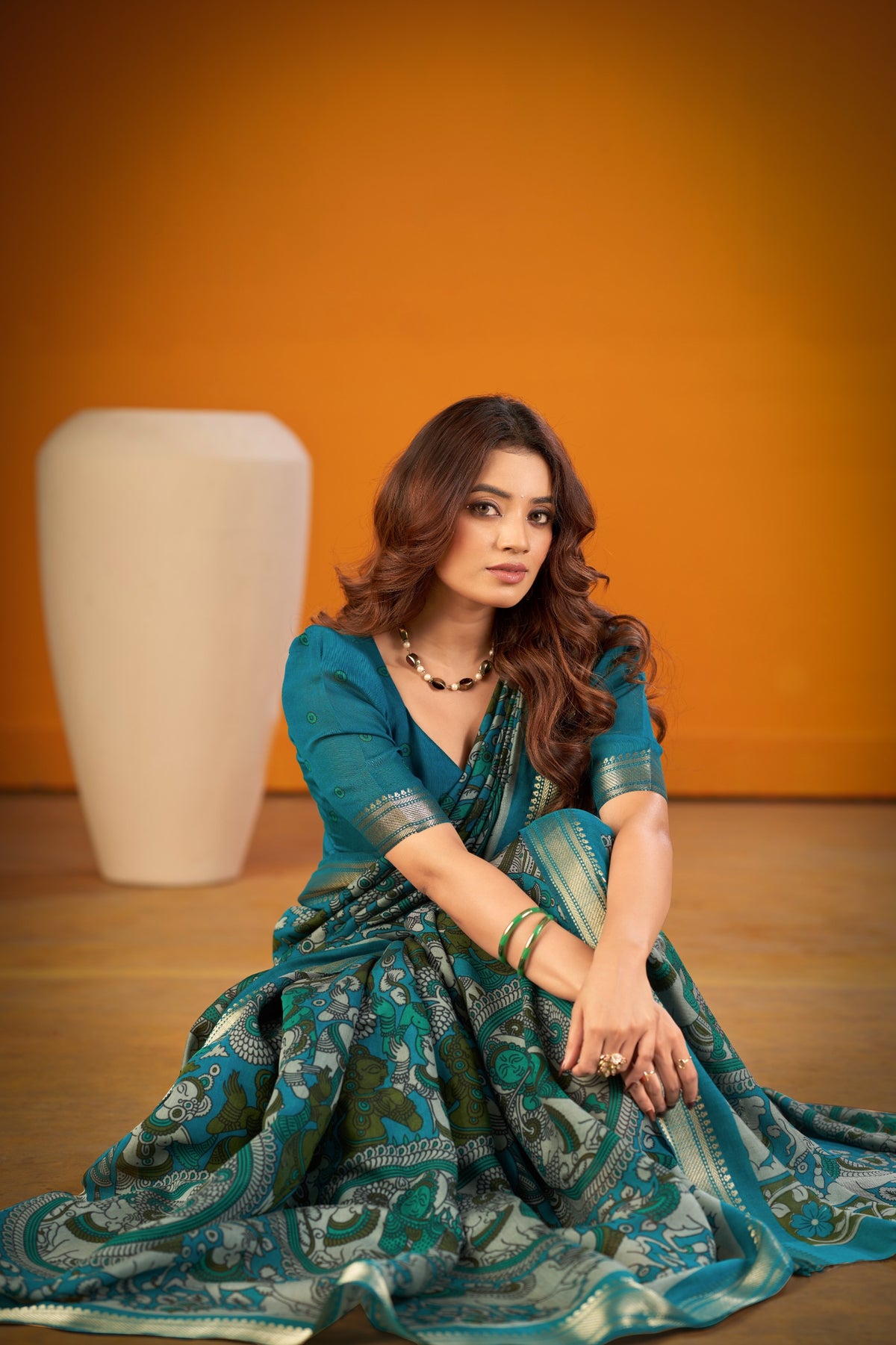 Amrah Wholesale Taraa L 7300 Chanderi Saree
