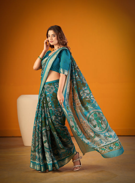 Amrah Wholesale Taraa L 7300 Chanderi Saree