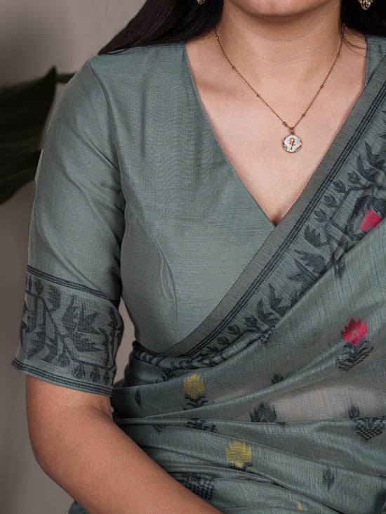Amrah Taraa L 7415 Poly Cotton Saree Wholesale - Amrah Wholesale
