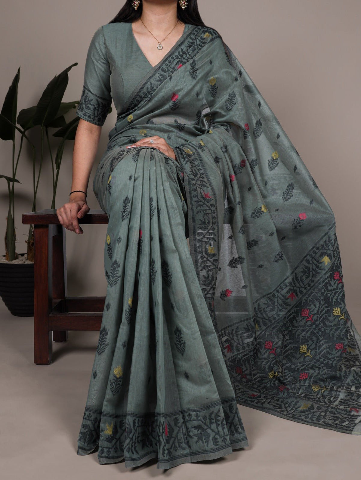Amrah Taraa L 7415 Poly Cotton Saree Wholesale - Amrah Wholesale