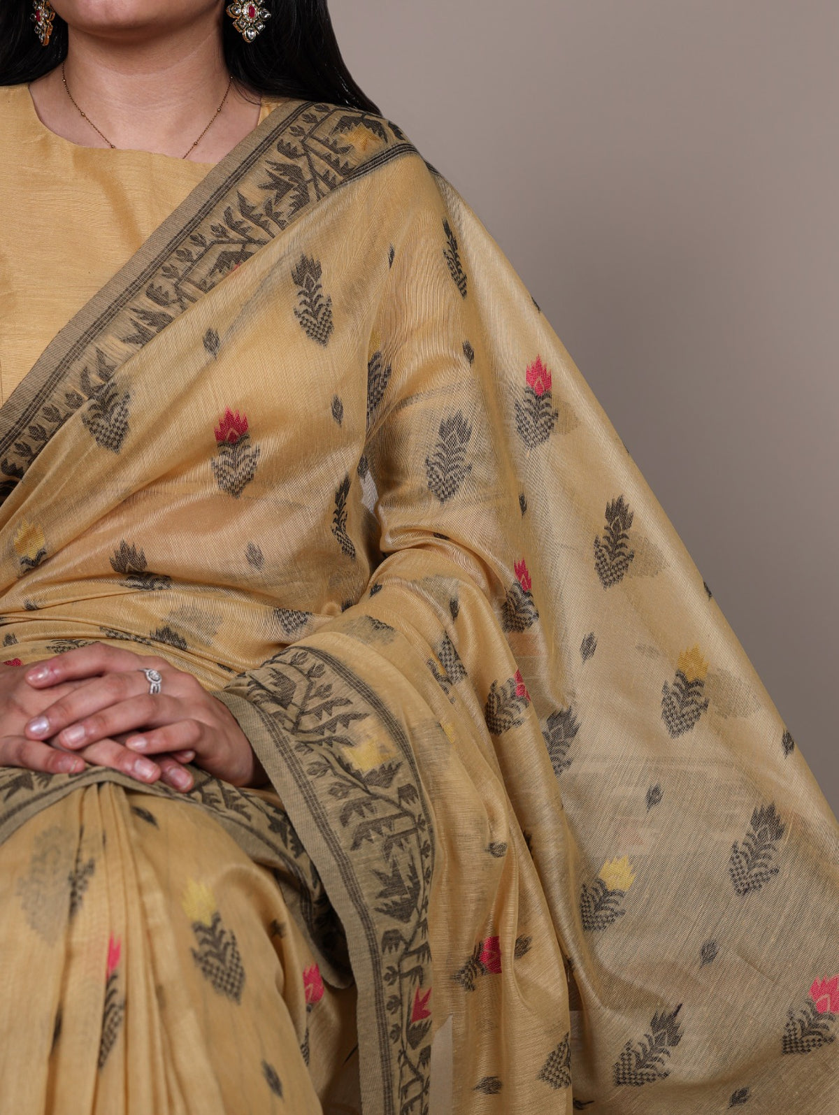 Amrah Taraa L 7415 Poly Cotton Saree Wholesale