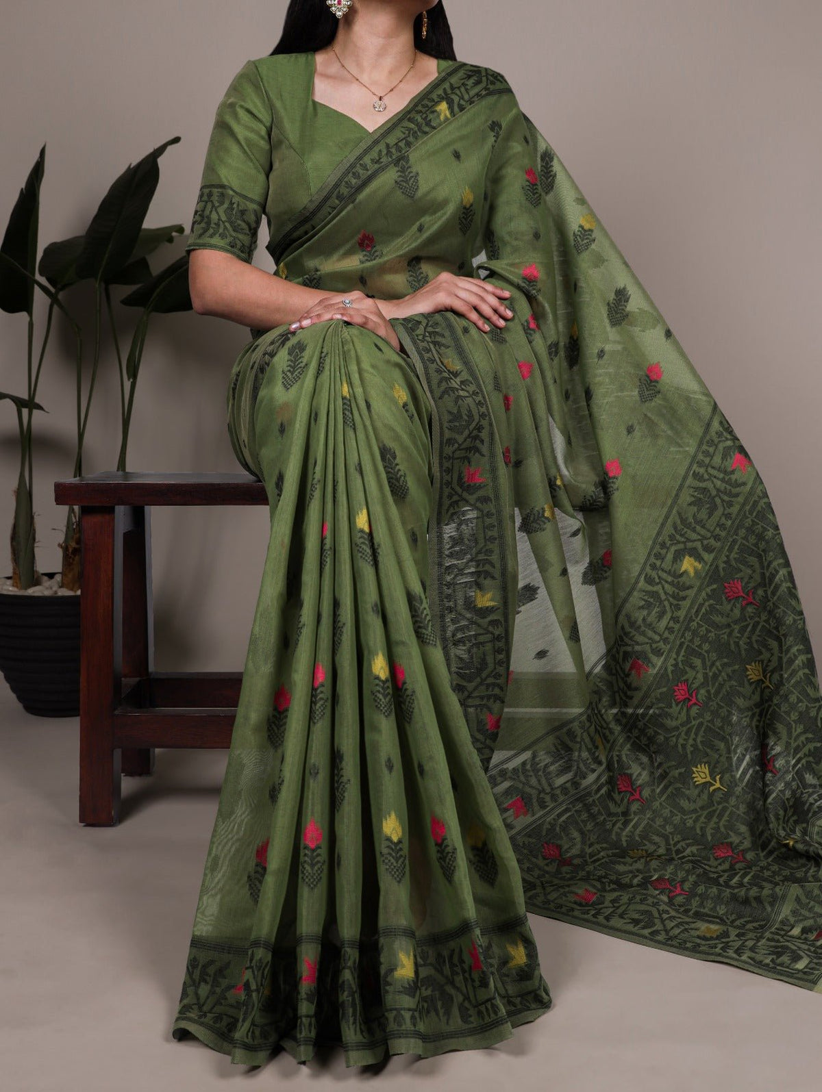 Amrah Taraa L 7415 Poly Cotton Saree Wholesale - Amrah Wholesale