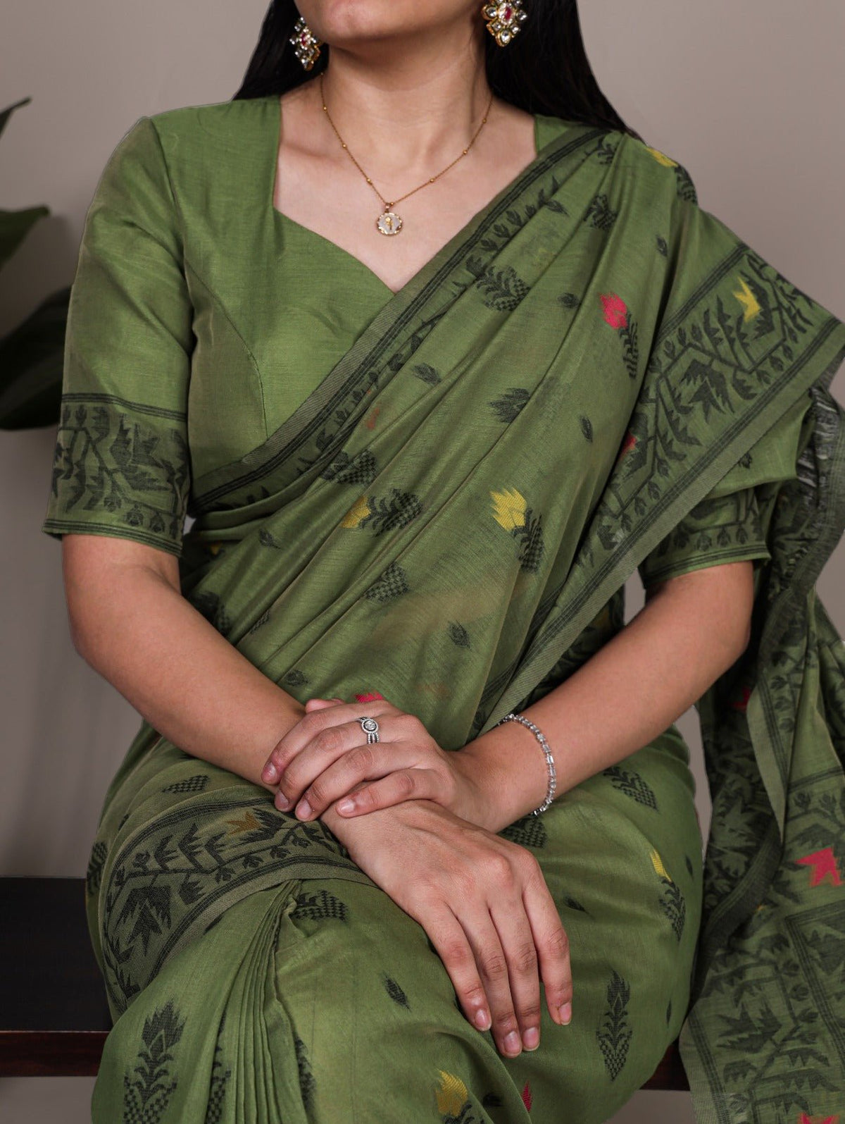 Amrah Taraa L 7415 Poly Cotton Saree Wholesale - Amrah Wholesale