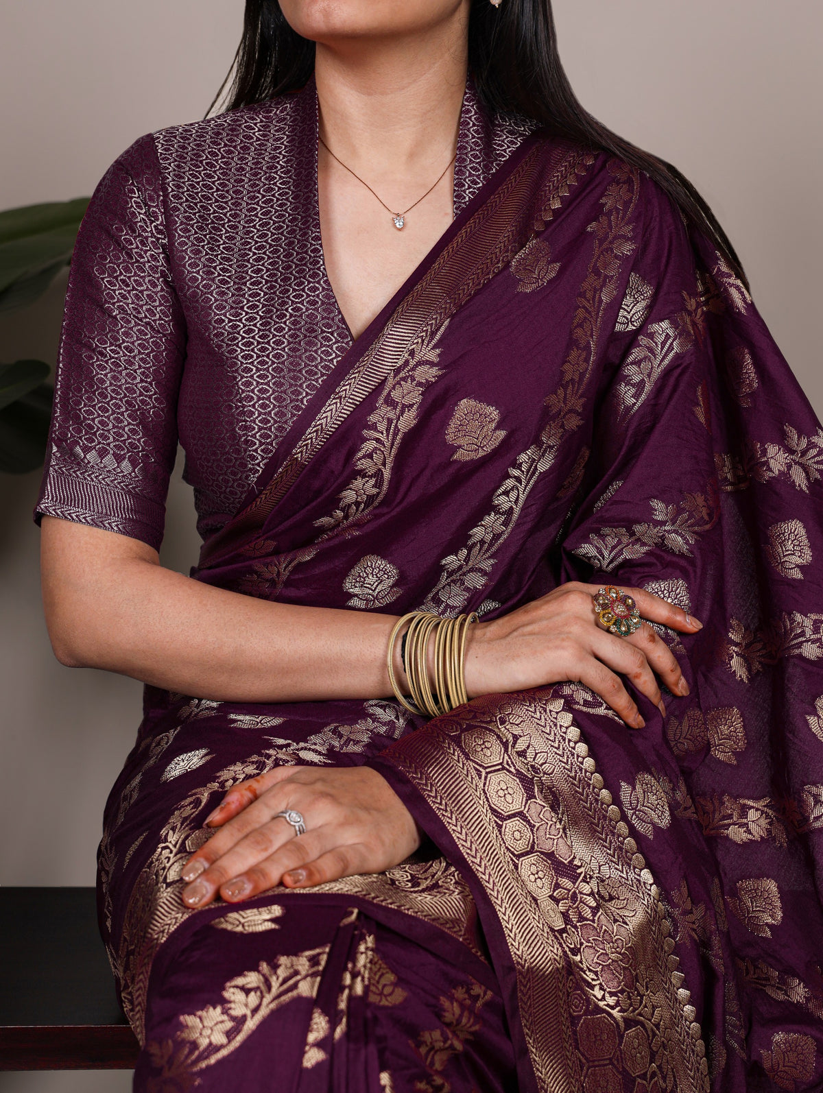 Amrah Taraa L 7914 Naylon Weaving Work Saree