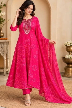 Amrah Tlc Vol 195 Georgette Kurti Pant Dupatta Set
