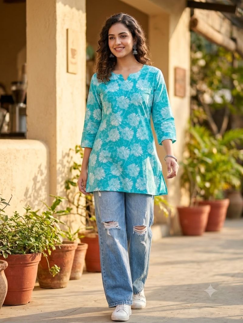 Amrah Wholesale Tlc Vol 58 Cotton Printed Short Kurti