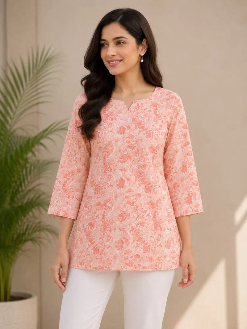 Amrah Wholesale Tlc Vol 58 Cotton Printed Short Kurti