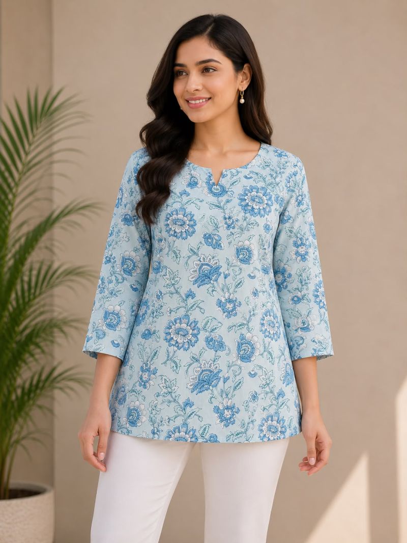 Amrah Wholesale Tlc Vol 58 Cotton Printed Short Kurti