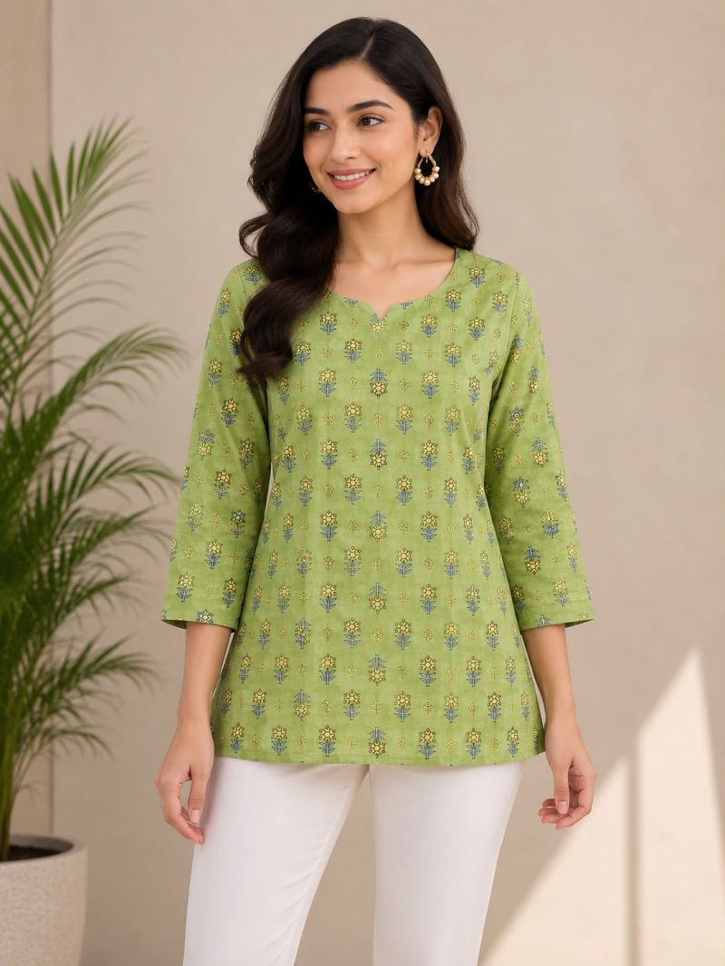 Amrah Wholesale Tlc Vol 58 Cotton Printed Short Kurti