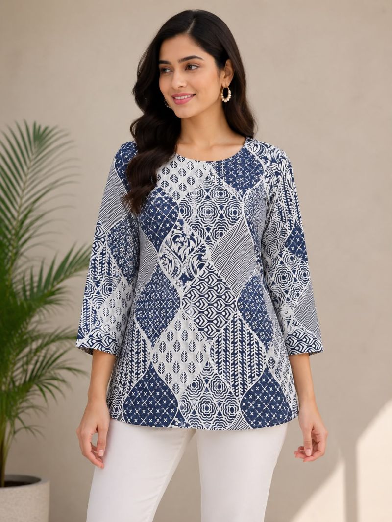 Amrah Wholesale Tlc Vol 58 Cotton Printed Short Kurti