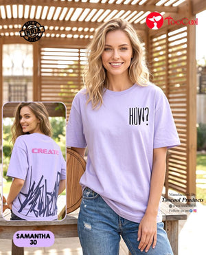 Amrah Tlc Vol 70 Cotton Printed Oversize Tshirt