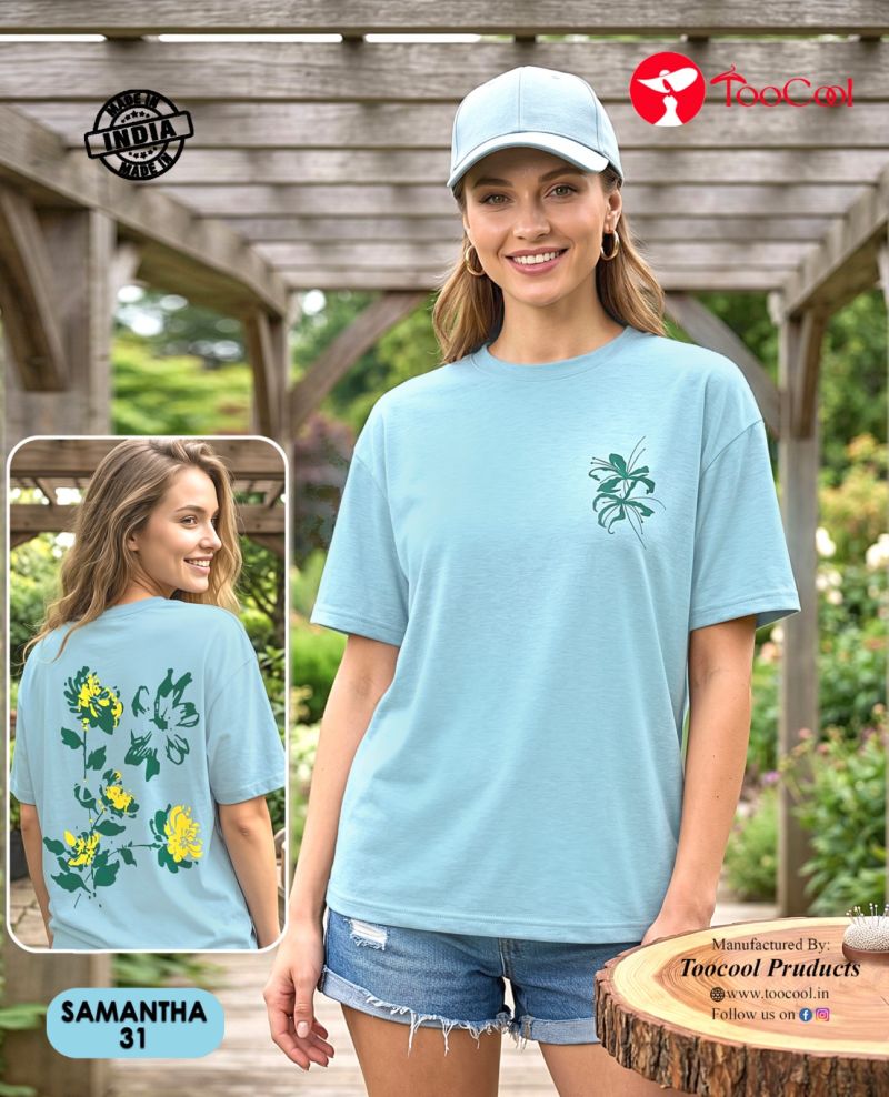 Amrah Tlc Vol 70 Cotton Printed Oversize Tshirt